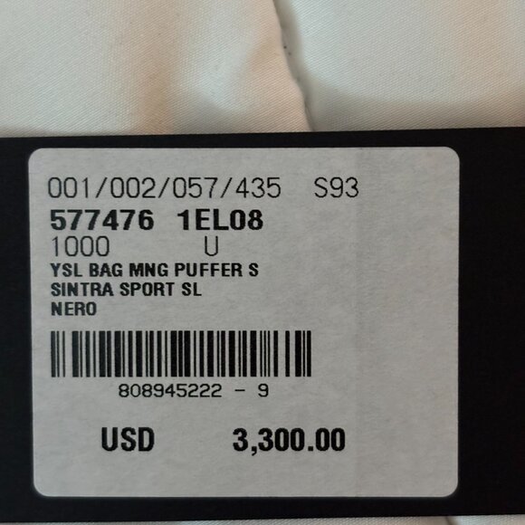 YSL lambskin black quilted shoulder bag - Picture 10 of 15